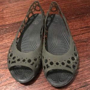 Toms Grey Jellies Size 8 Flats